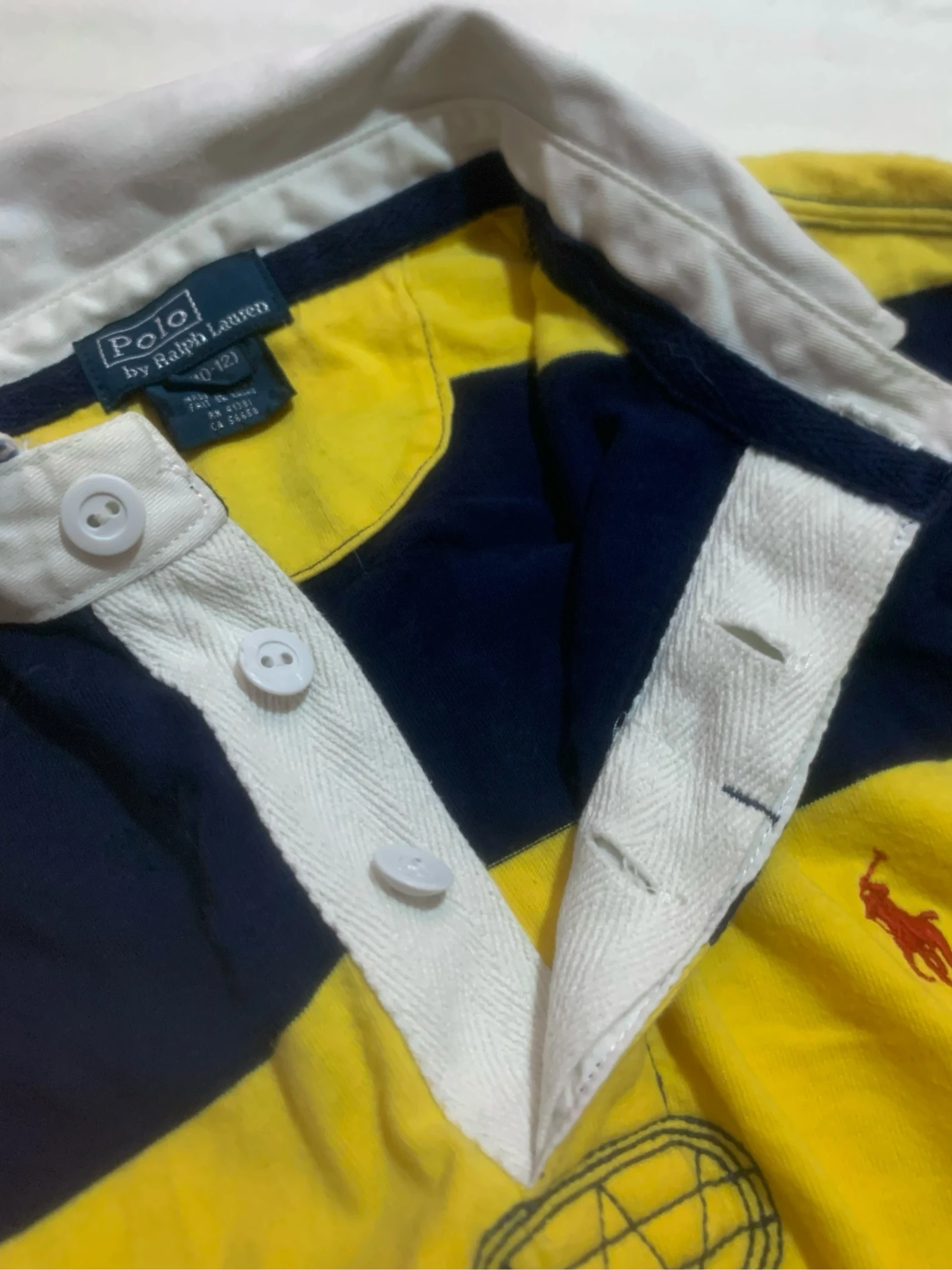 Polo Ralph Lauren Gele en Marineblauwe Marinero Maat M-Kind – photo 4